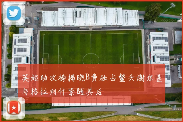 英超助攻榜揭晓B费独占鳌头谢尔基与格拉利什紧随其后